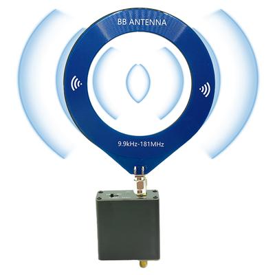 Antena BB de Anel Pequeno 9,9kHz-181MHz Interface SMA Mini Antena Loop Antena Circular para Receptor Malachite SDR Receptor TEF6686