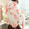Pink Rabbit Holland Lop Plush Toy Long Ear Stuffed Animals Plush Toy Bunny Plushies Doll  Birthday