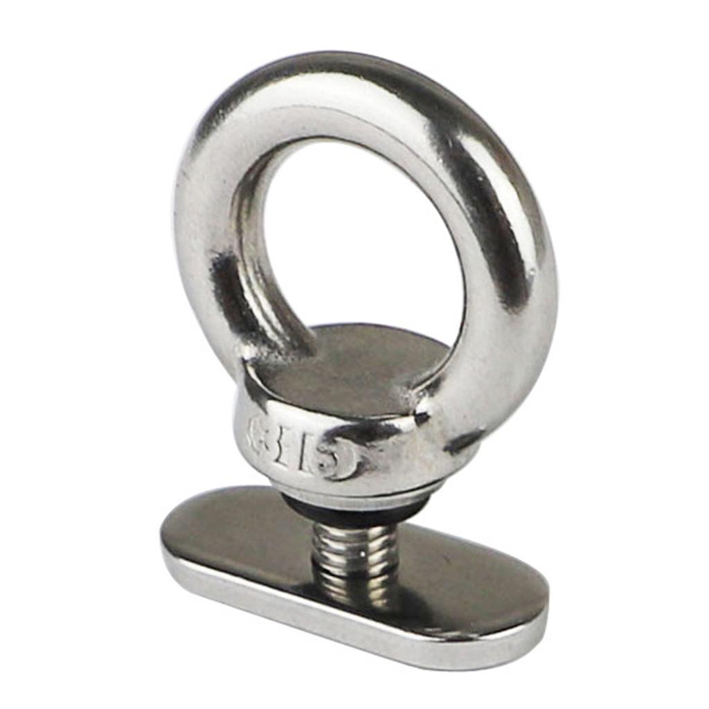 4Pcs Track Mount Tie Down Eyelet Replacement Stainless Steel Kayak Track Mount Nut Rail Mount Screw Accessories