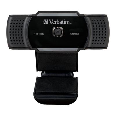 Verbatim AWC-01 1080p FHD USB 2.0 Webcam with Microphone Black