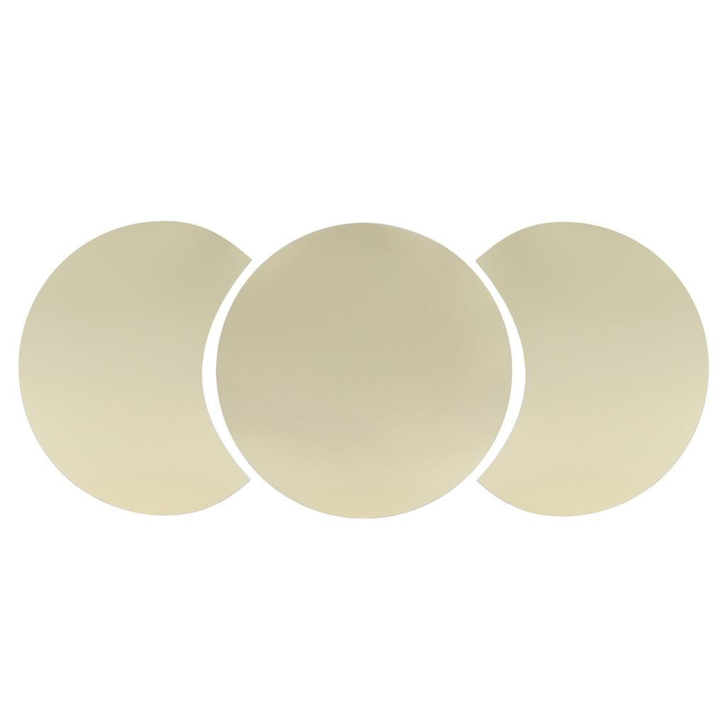 Round Mirror Wall Sticker DIY Wall Decal for Home Living Room TV Background Bedroom DecorGold