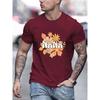 Printed Tee Shirts Man Breathable Cotton T Shirt Sport All-Match Clothing Crewneck Loose Short Sleeve