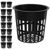 15pcs Hydroponic Net Pots 4 Inch Water Culture Growing Basket For Vegetables Herbs Plastic Mesh Plant Pots Hydroponics System