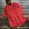 BITCED Women's Fashion Casual Solid Color Print Short Sleeve V Neck Blouses & Shirts