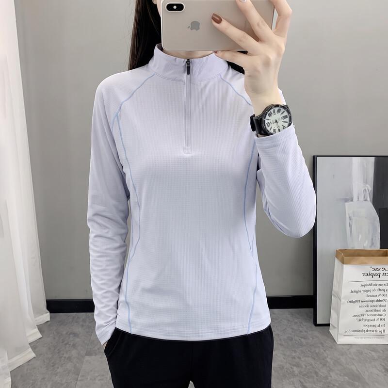 JOHLIN DREAM Women's Breathable Quick Dry Stand Collar Long Sleeve T-Shirt