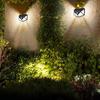 100LED Solar Wall Lamp Outdoor Lampwaterproof Motion Sensor Solar Powered Sunlight Street Lamp Garden Railing Decorative Lamp