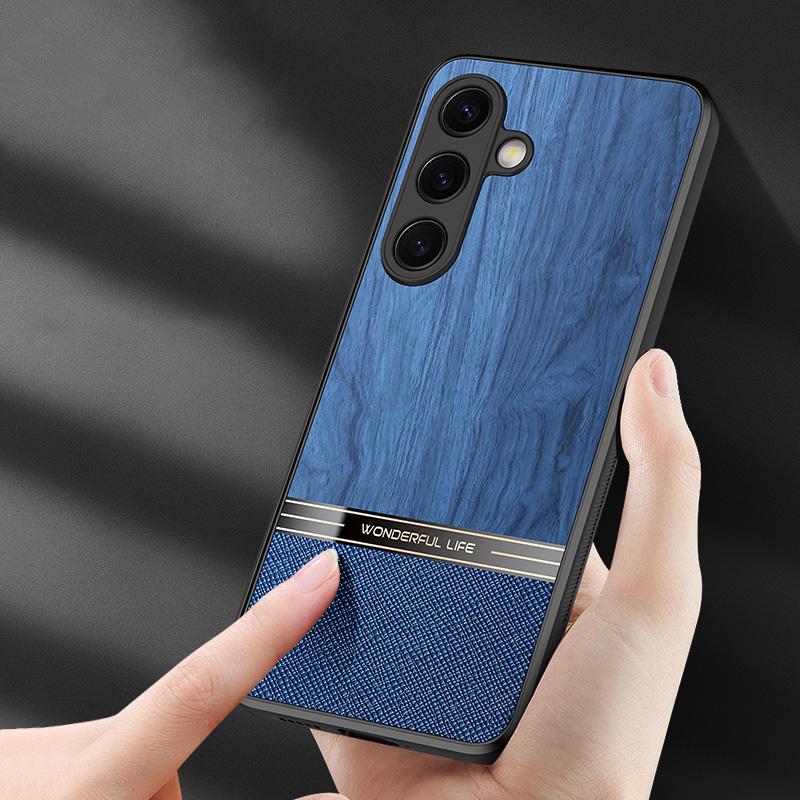 Etui skórzane odporne na wstrząsy do Samsung Galaxy S25 Ultra S24 S23 Plus S22 S21 A16 A55 A25 A15 A35 Ochrona obiektywu Miękka matowa tylna obudowa