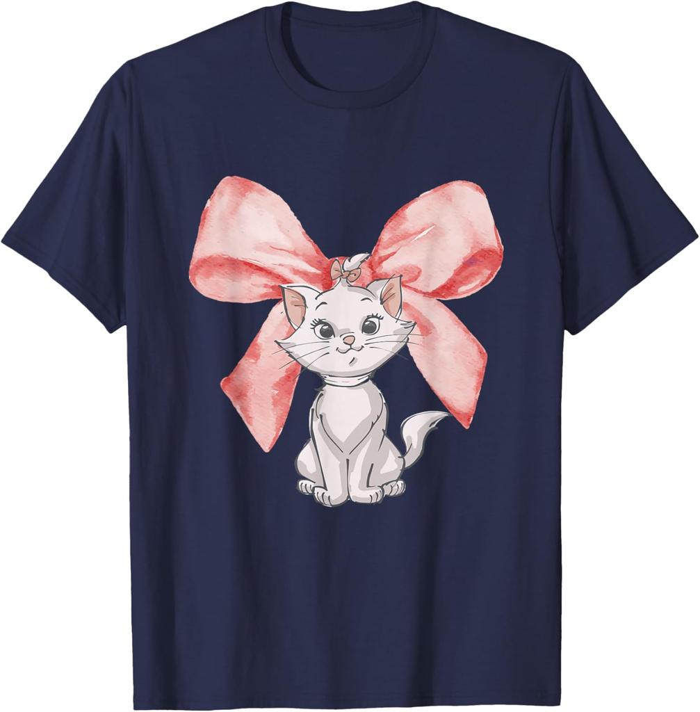 Disney The Aristocats Big Bow Marie Watercolor T-Shirt