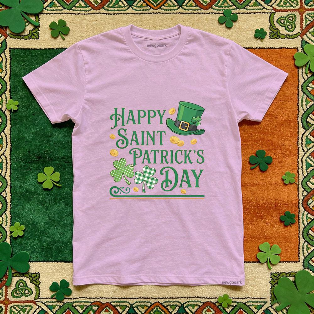 Saint Patrick funny printed T shirt Unisex green Retro cotton Casual festival lucky Irish Adult Party tee