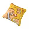 Cute Kapibara Capybara Pillow Case Cartoon Cushion Cover Polyester Graphic Pillow Cover Pillowcases For Sofa Home Decoration