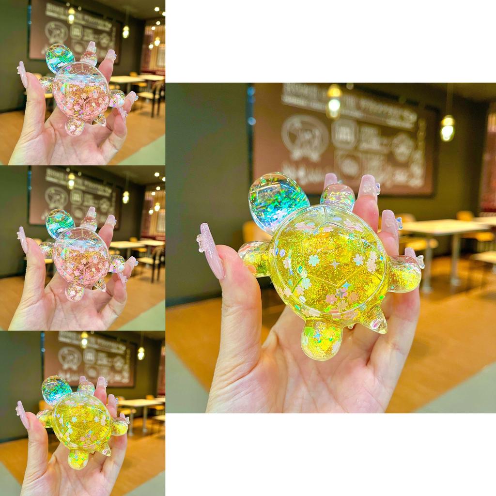 Bunte Große Im Dunkeln Leuchtende Glitzernde Schildkrötenfigur Perfekt Für Einzigartige Geschenk-Anlässe