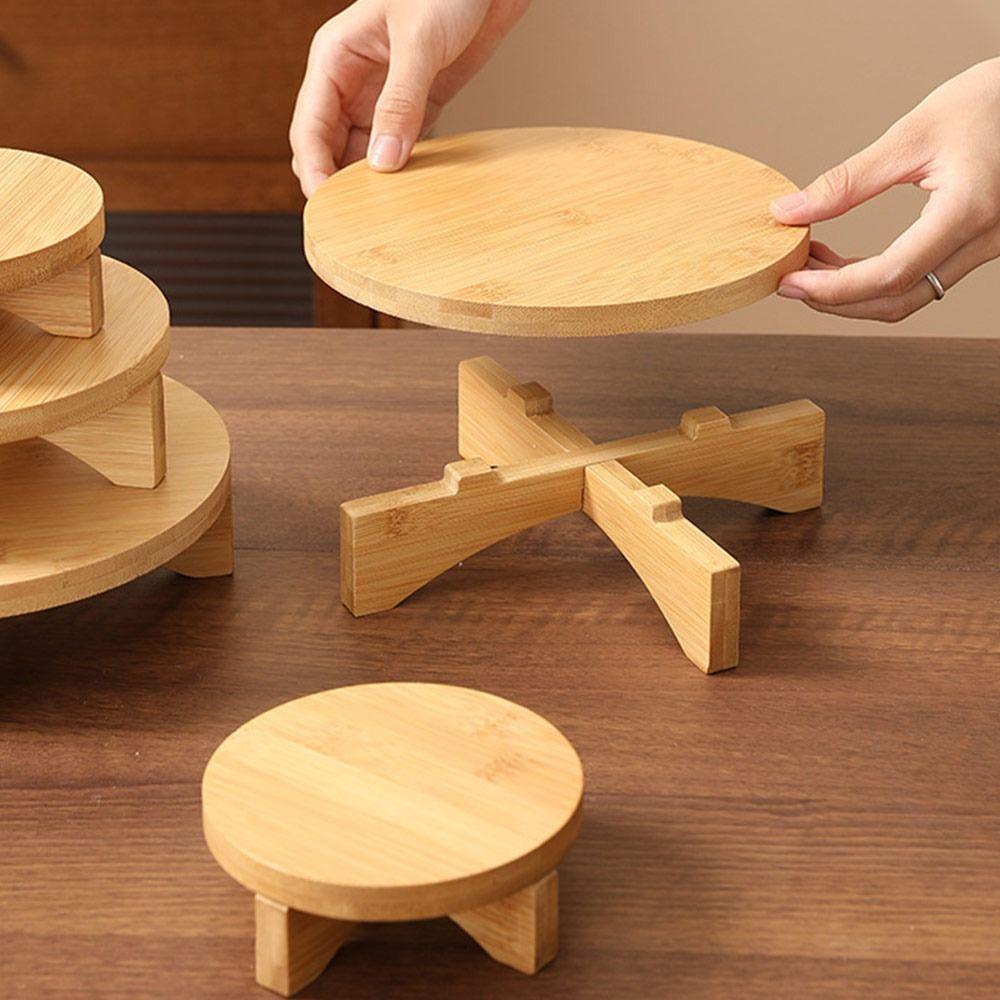 Wooden Bonsai Display Stand Home Decoration Gardening Supplies Flowerpot Holder Floor-Standing Desktop Ornament Plants Stand