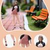 1:24 Cool Girl Miniature Figure Scene Figurine Decoration Dollhouse Accessories Trains