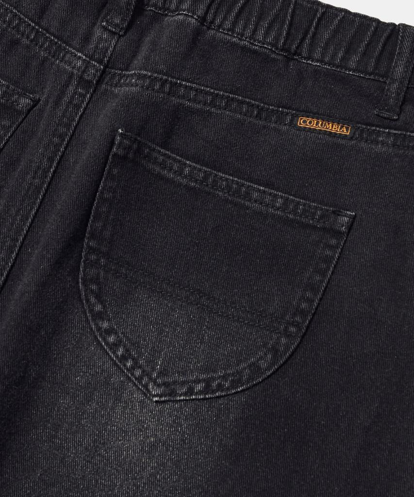 COLUMBIA UNIVERSITY Trajan Label Catwashed Denim Long Skirts_Black Jean