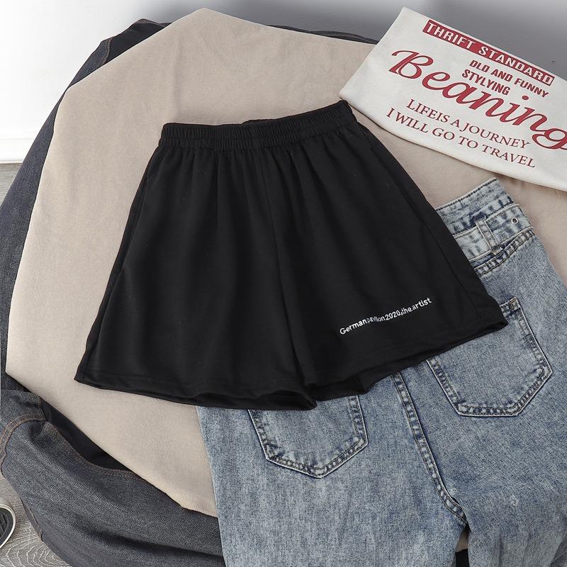 Cotton Hot Pants Women Summer Loose Small Letter Print Sports Casual All-match Student Shorts Women