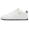 Court Classic White Black Gold Unisex Sneakers 395018-07