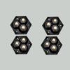 4pcs 360° Rotating Universal Wheel Mute Ball Furniture Casters Wheels Self Adhesive Pulley Base
