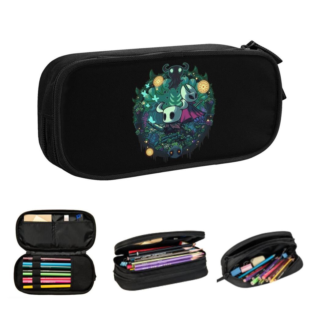 Hollow Knight Pencil Cases for Student Gifts Pen Box Pencil Bag Large Capacity Pencil Pouch
