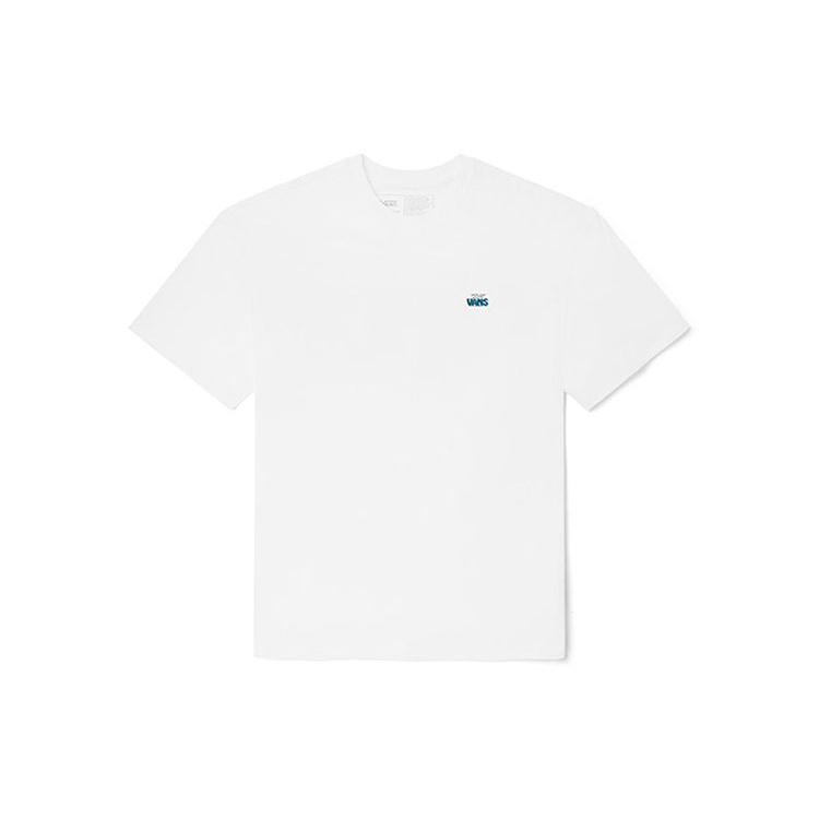 Vans T Shirts Unisex White Crew Neck Moderate Straight Fit VN0A5F4YWHT