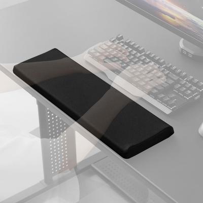 Bauhutte Big Wrist Rest Edge Cover Huge Mouse Pad Arm Rest Palm Rest Elbow Cushion BWR-480W-BK