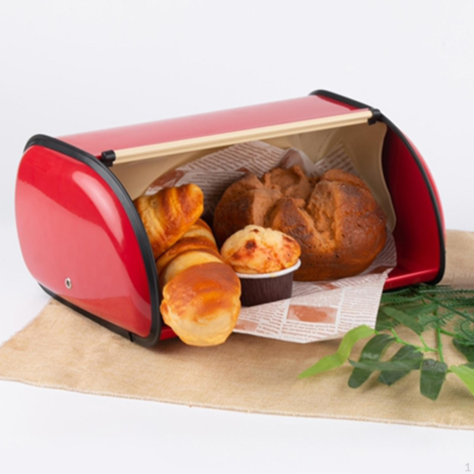 Хлебница, Кухонный металлический контейнер для хранения, Держатель для столешницы, Деревенский держатель, Винтажная столешница с красный