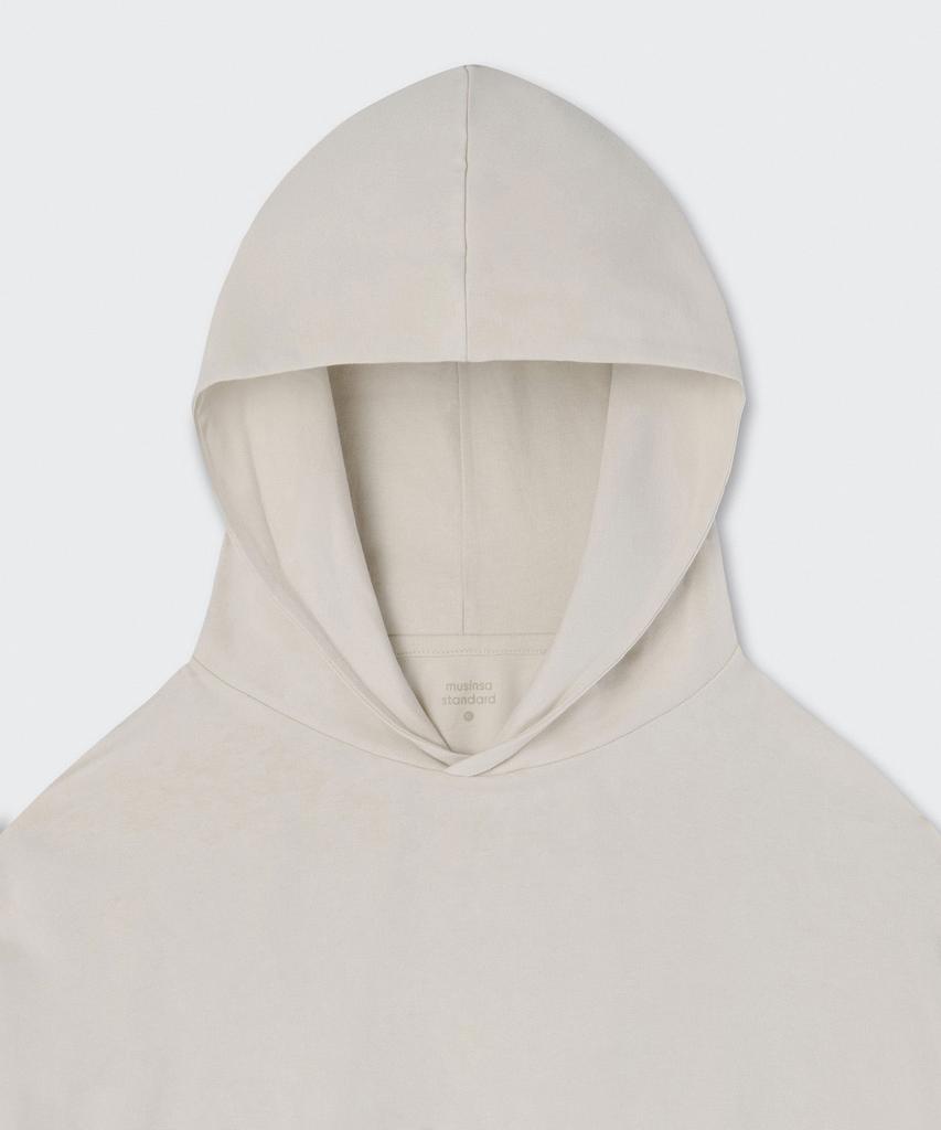 Hooded Long Sleeve T-Shirt [Dusty Cream]