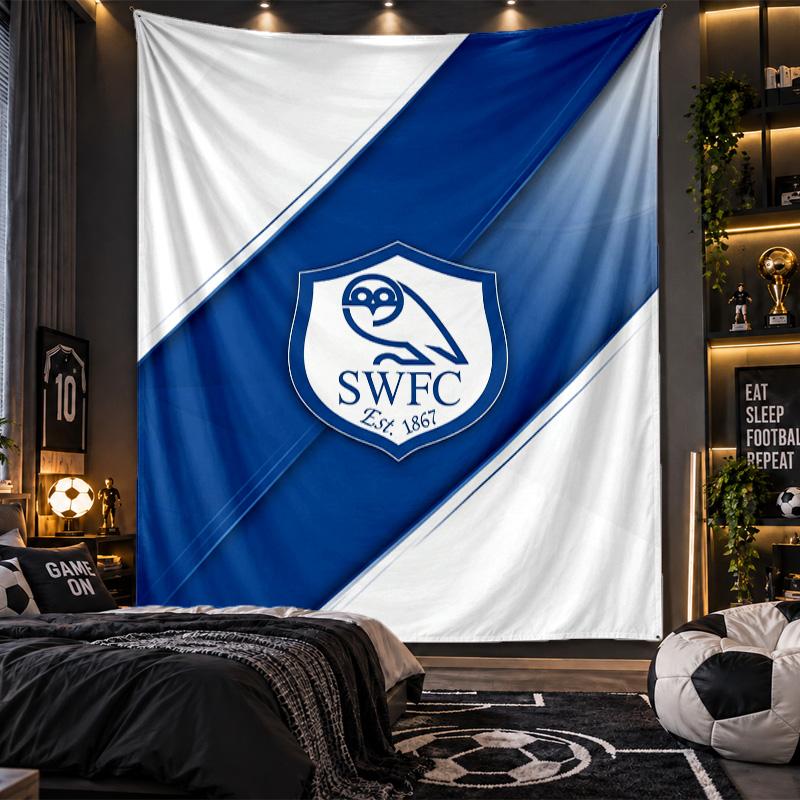 Wall Hanging Tapestry Sheffield Wednesday Print Cloth for Living Room Bedroom Home Decor
