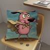 Cartoons C-Courage The Cowardly Dog Cushion Cover Decorative Pillow Sofa Home Decor Case Pillow Cases