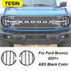 TESIN ABS Car Light Protection Cover For Ford Bronco  Up Taillight Headlight Turn Signals High Brake Lamp Hoods