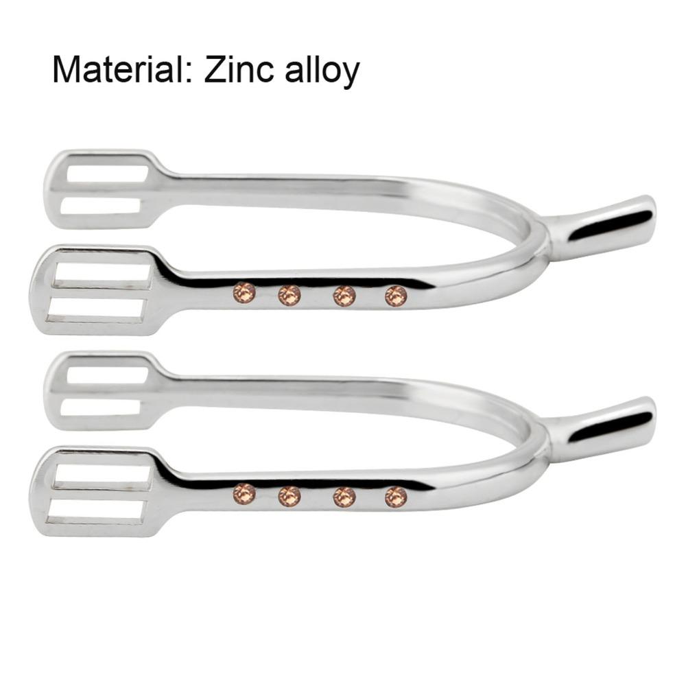 2pcs Silver Chrome Plated Spurs Aluminum Alloy Narrow Spurs Durable Zinc Alloy Spurs For Women