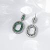 Summer Women's Luxurious And Niche Exaggerated Design Earrings With Zirconia Inlay Personalized And Versatile Simple Earrings