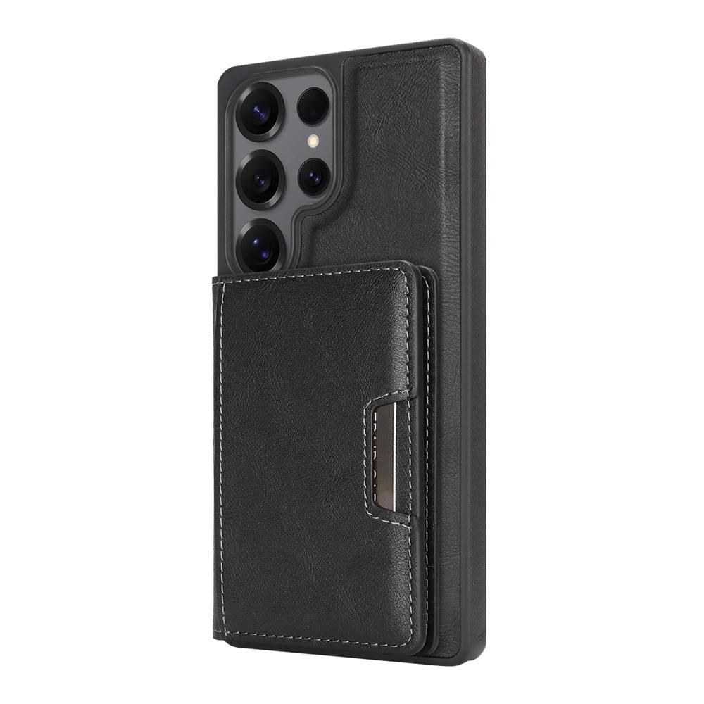 2 In 1 Leather Phone Case for Samsung Galaxy S25 Ultra S24 Plus S23  S25U S24U S23U Magnetic 5 Cards Holder Slots Phone Cover