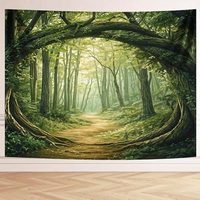 Enchanted Forest Tapestry Serene Majestic and Mystically Beautiful Wall Art for a NatureInspired Decor Statement