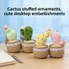 Bambola Cactus di Peluche con Imbottitura in Cotone PP per Decorazioni per la Casa e Accessori per Zaino