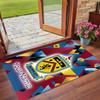 Crystal Velvet Rug Custom Name Text, Soft Non Slip Floor Mat Home DecorBurnley Football