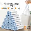 2 Roll Durable 45x50cm Drawstring Trash Bags Portable Affordable Thickened Trash Bags Large Garbage Bag Household Use