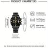 3 Stück/Set Lässige Mode Herrenuhr Herrenuhr Set Quarz Uhr Perfektes Geschenk für Männer