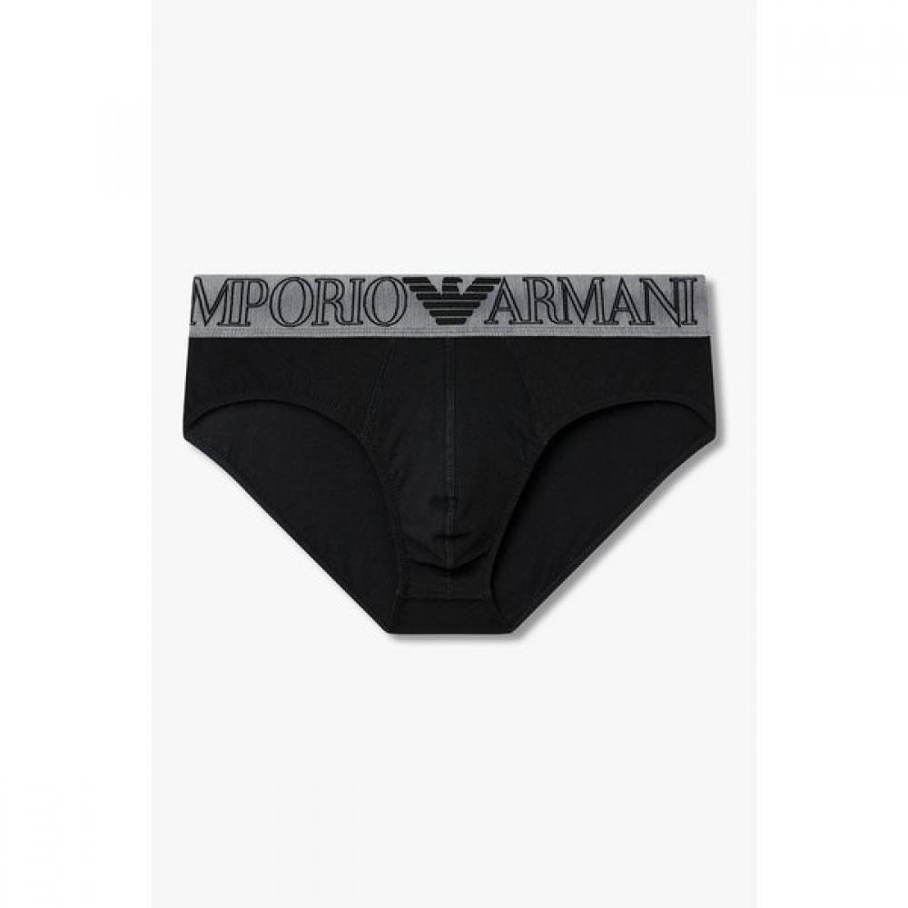 Emporio Armani Мужские плавки с логотипом и полосой 0816111008 S(95)