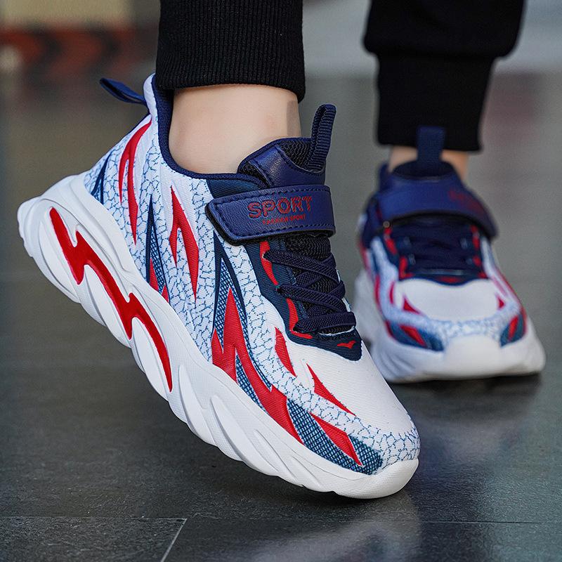 Classmate 2025 autumn new mesh children's sports shoes boys shock-absorbing running shoes medium and older children's casual shoes