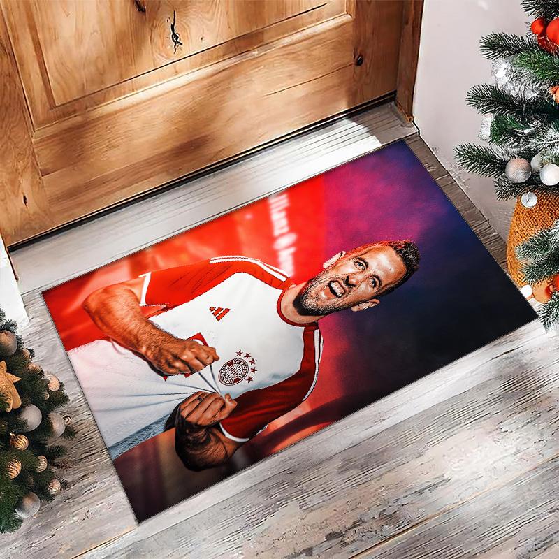 Harry Kane Printed Flannel Area Rug Non Slip Soft Polyester Floor Carpet Indoor Decor Mat for Bedroom Living Room Sofa