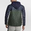 Nike Athleisure Casual Sports Stand Collar protection against cold Stay Warm Jacket Blue Green Colorblock Men's BV4686-451