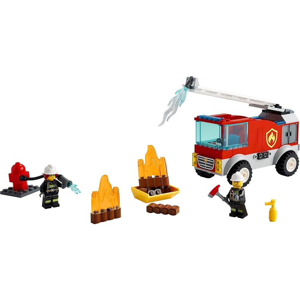 LEGO City Fire Ladder Truck 60280 Toy Building Blocks for Boys and Girls Ages 4 and Up