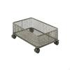 UnderBed Storage Basket LowClearance Metal Wire Rounded Corners White L Mobile