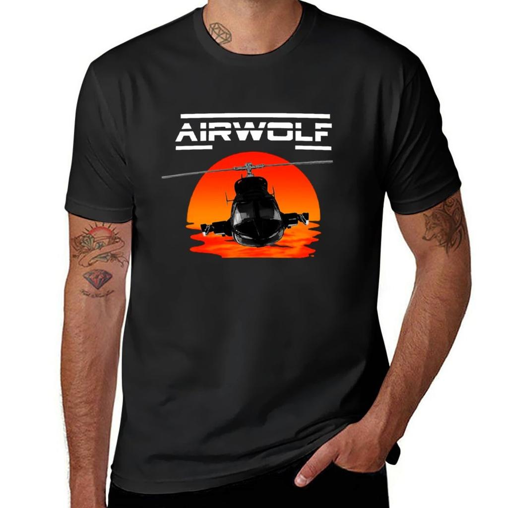 Nuova serie TV Airwolf Supercopter T-shirt Grafiche T-shirt T-shirt Oversize T-shirt Divertenti Per Unisex