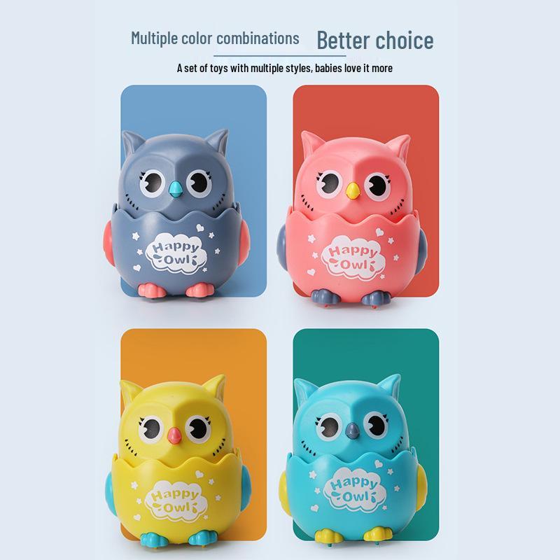 Inertial Gliding Owl Pull-Back, Drop-Resistant Toy for Kindergarten Kids