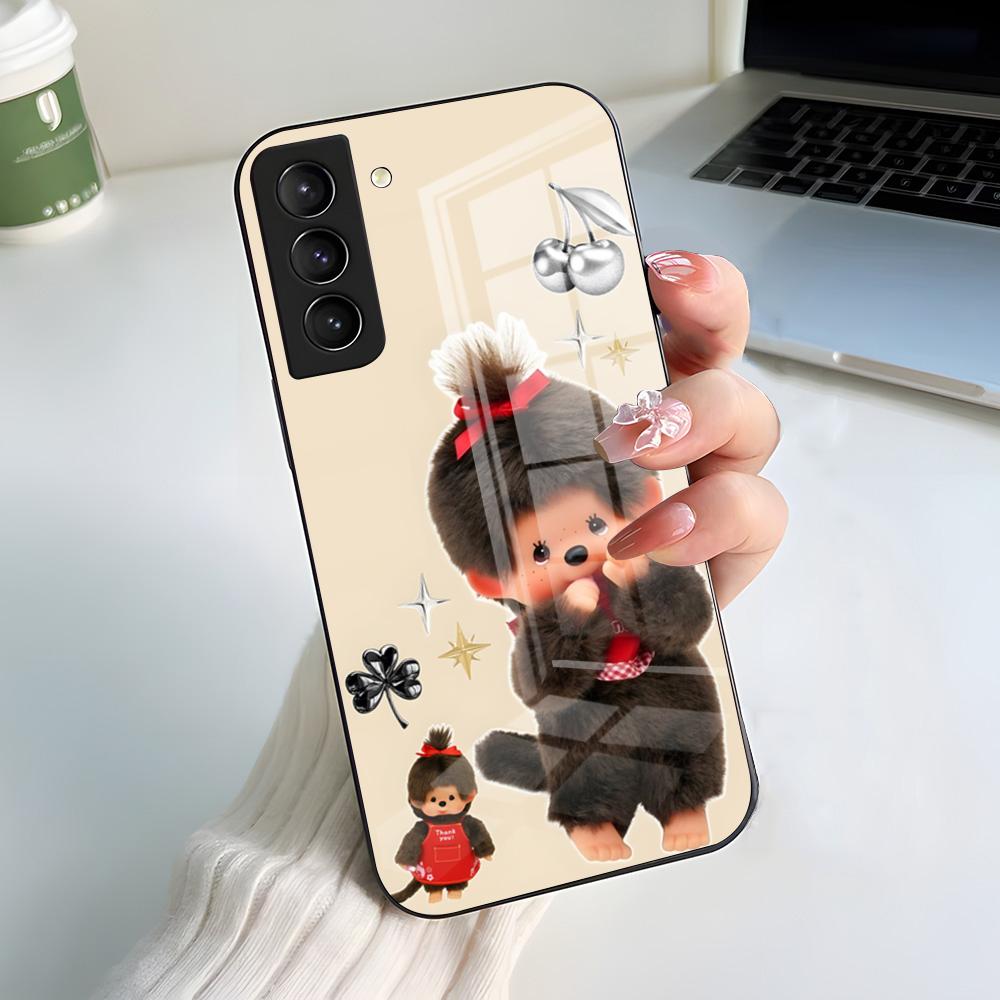 M-M-Monchhichis Anime Phone Case For Samsung A56 A36 A26 A16 A15 A25 A35 A55 A14 A34 A24 A54 Glass Case