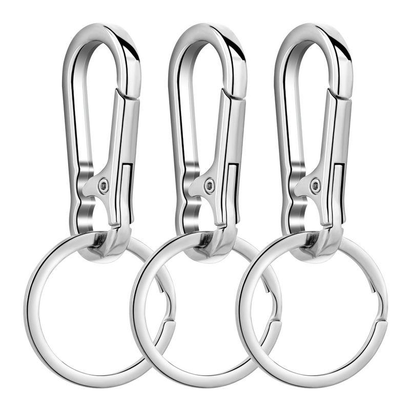 Metall Karabiner Clip Schlüsselanhänger Karabiner Form Schlüsselanhänger Schlüsselanhänger Ring Clip Halter Organizer für Zuhause Auto Schlüssel Schlüssel Finder Damen Herren