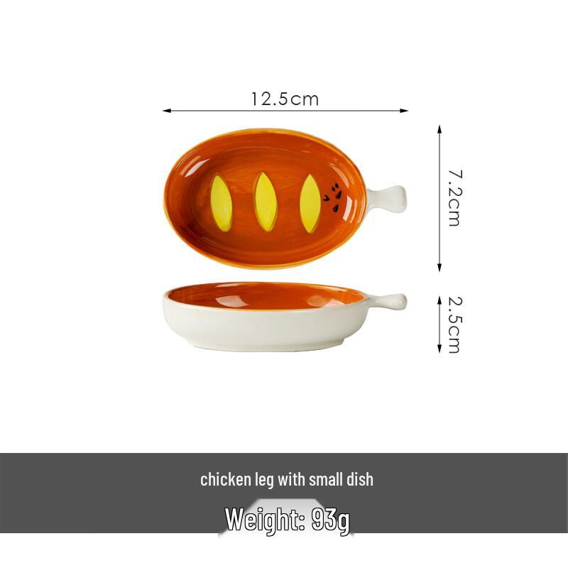 ZISIZ Creative Underglaze Ceramic Snack Plate