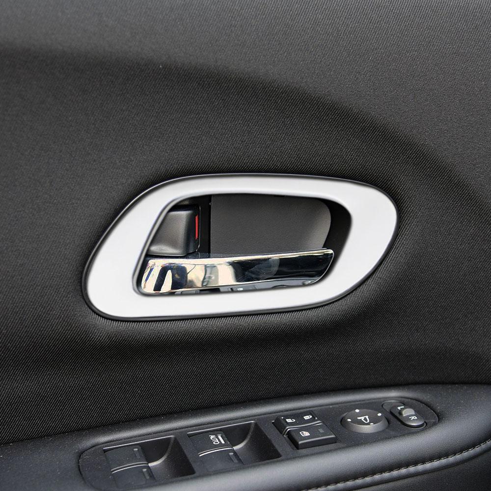 4 Stück ABS Auto Innentürgriff Rahmenabdeckung Aufkleber Zierleiste für Honda HRV HR-V 2014 - 2025 Dekoration Innenraumzubehör