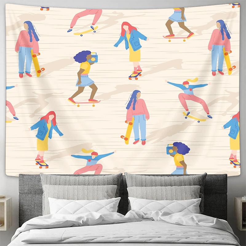 Wall Tapestry Aesthetic Room Decor Vintage Ocean Sunset Nature Landscape Home Living Dorm Wall Hanging Artistic Graphic Textile